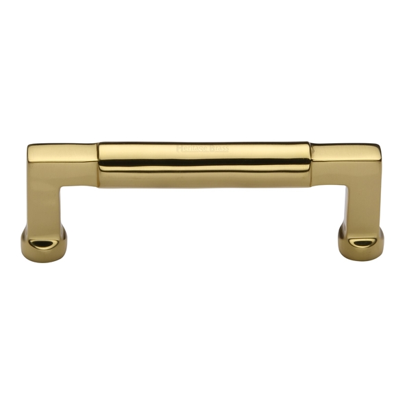 C0312 101-PB • 101 x 117 x 40mm • Polished Brass • Heritage Brass Bauhaus Cabinet Pull Handle